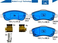 фото thumb №11, Ate 13.0460-5753.2 набор тормозных колодок тормозных, тормоза дисковые