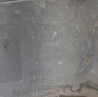 фото thumb №9, Накладка дифузор бампера задня audi a4 b9 8w