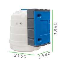 Одностенный внешний бак для Adblue 2500L JFC со счетчиком PIUSI