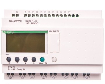 Przekaź.progamowalny 12we, 8wy 240V AC RTC/LCD ZELIO LOGIC SR2B201FU