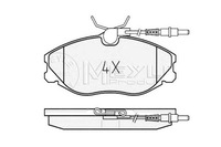 фото thumb №1, Meyle тормозные колодки тормозные peugeot перед 406 95-04 с c