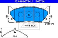 фото thumb №1, Ate тормозные колодки перед lexus es v v4 vi v6