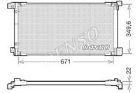 фото thumb №2, Конденсатор кондиционера toyota prius phv 1.8h 01.16- denso