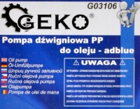 Ручной рычажный насос pp для масляного насоса adblue