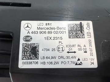 фото thumb №9, Mercedes g-klasa w463 amg повний led multibeam лампи