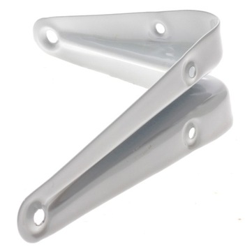 UCHWYT WSPORNIK KĄTOWNIK PODPÓRKA POD PÓŁKĘ PÓŁKI BIAŁY METALOWY 100x75 MM