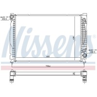 Радиатор двигателя nissens 60316 4b0121251ae Недорого, фото thumb