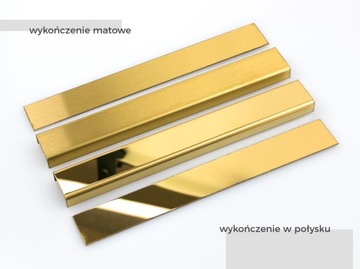 Декоративная отделочная планка GOLD для плитки шириной 270 см.