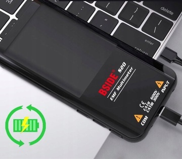 ИЗМЕРИТЕЛЬ ЭДС ИНТЕЛЛЕКТУАЛЬНЫЙ МУЛЬТИМЕТР 2В1 BSIDE S20