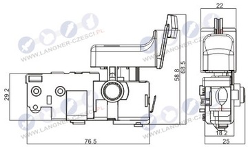 Выключатель BOSCH GBH 2-26 2-28 DFR DRE DFV