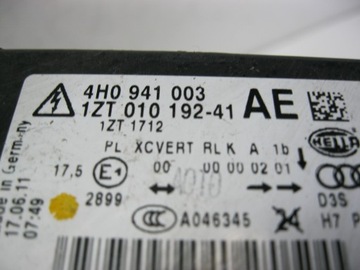 фото thumb №14, Лампа перед левая ксенон 4h0941003 audi a8 d4 4h