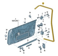 фото thumb №1, Прокладка дверь внутренний правая левая audi a6 c6 rs6 оригинал od aso
