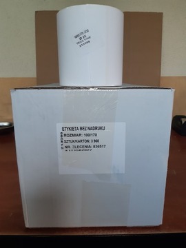 Термокурьерские этикетки в рулоне 100х170/330.