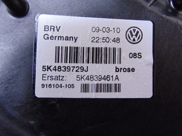 фото thumb №11, Механизм стёкла левый зад vw golf vi 5k4839729j 5k0959703c