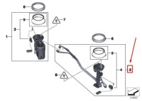 Купити Bmw x5 f15 f85 лівий датчик рівня пального 16117494926 7494926 оригінальний, фото thumb