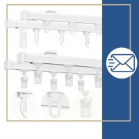 Потолочная шина Двойной алюминиевый карниз 2-трековый 110 см Ks SOLID комплект