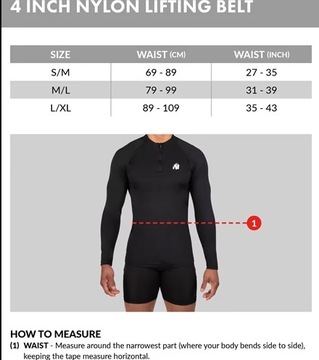 ЭЛАСТИЧНЫЙ НЕЙЛОНОВЫЙ ТРЕНИРОВОЧНЫЙ ПОЯС GORILLA WEAR ДЛЯ ТРЕНИРОВОЧНЫХ ЗАЛ S/M