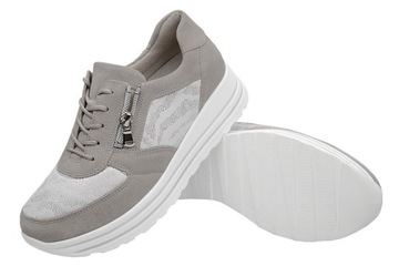 Półbuty WALDLAUFER 758H02 r.41,5 (7,5) Tęgość H Haluksy Lana Stretch