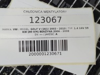 Радіатор води кондиціонера вентилятор vw golf v 1.4 16v 1k0121251bq Доставка, фото thumb