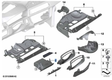 фото thumb №11, Bmw 4 gran купе f36 передний left folding box 51459240633 9240633 оригинал
