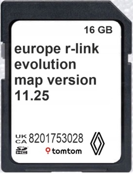 Карта Renault R-Link Evolution 11.25 Radary EU