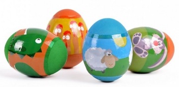 Термоусадочная упаковка для яиц HAPPY Dino Chickens Colorful Пасха 6 шт.