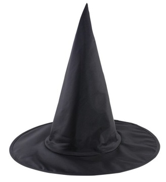 KAPELUSZ CZAROWNICY WIEDŹMY CZARNY CZAPKA CZARODZIEJA HALLOWEEN ANDRZEJKI