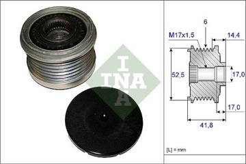 фото thumb №3, Генератор - зчеплення jednokierunkowe schaeffler ina 535 0147 10 535 0147