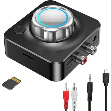 АДАПТЕР ПРИЕМНИК BLUETOOTH 5.0 РАЗЪЕМ AUX RCA 3,5 ММ