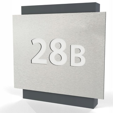 Podświetlany numer domu tabliczka tablica adresowa adres IN-AN LED 35x35