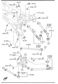 фото thumb №2, Важіль задня mazda rx-8 se fe 2003-2012 new оригінальний номер