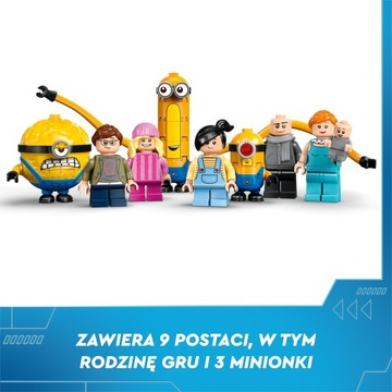 LEGO Гадкий Я 4 Миньоны Грю и семейный особняк миньонов 75583