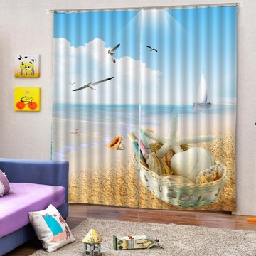 2 панели плотных штор с 3D-печатью