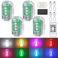 фото thumb №12, 4x лампа попереджувальна flara kogut stroboskop 8 колір led na акумулятор