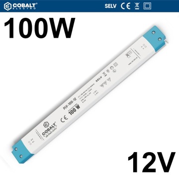 БЛОК ПИТАНИЯ ДЛЯ СВЕТОДИОДНЫХ ЛЕНТ ULTRA SLIM IP20 PLV 100Вт 12В