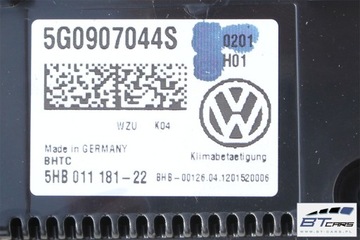 фото thumb №15, Vw golf 7 панель климат кондиционера 5g0907044s 5g0907044ab 5g0907044ap 5g090