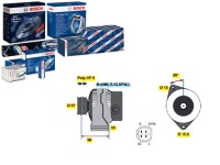 Купити Генератор toyota 2,0d-4d corolla 02-09 bosch, фото thumb