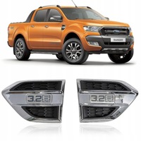 фото thumb №1, Ford ranger t7 2016-2018 хромированные накладки впусков воздуха 3.2