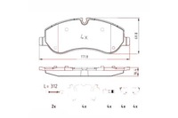 фото thumb №1, Zimmermann тормозные колодки тормозные ford transit custom 12