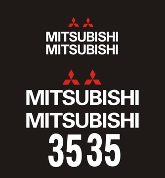 Наклейки на вилочный погрузчик MITSUBISHI FD 35 FD35