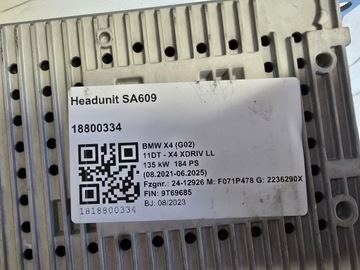 фото thumb №8, Навігація монітор контролер bmw x3 g01 x4 g02 lci рестайлінг 5b369c5 5a42087