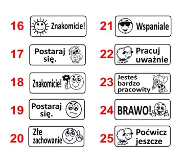 Штамп для УЧИТЕЛЕЙ Wagraf КАРТИНКА ОЦЕНКА ДЛЯ ДЕТЕЙ ШКОЛЬНЫЕ ВЫКРОЙКИ