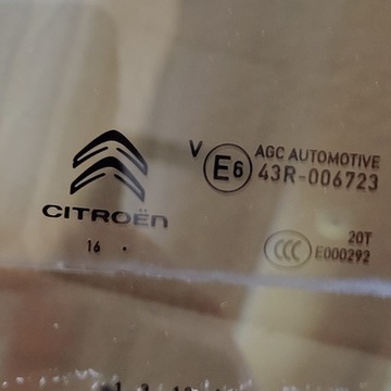 фото thumb №3, Citroen c3 iii скло двері праві зад 2016r