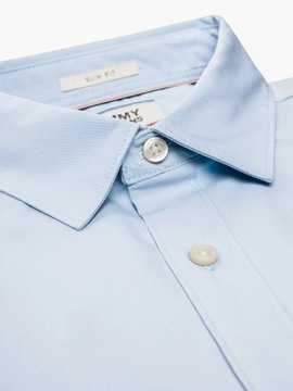 синяя мужская рубашка, элегантная мужская рубашка, джинсы Tommy Hilfiger Slim