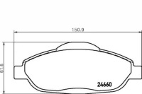 фото thumb №14, Textar 2466001 гальмівні колодки гальмівні peugeot 3008/5008/308