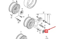 фото thumb №9, Vw phaeton 3d ковпак ступиця колеса diamond silver новий оригінальний 3d0601149r