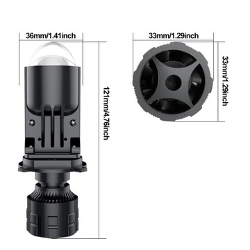 фото thumb №14, 90000lm лампа автомобильная h4 9003 hib2 mini двойной проектор len led