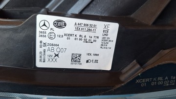 фото thumb №9, Mercedes vito v класс w447 лампа полный led левая передняя чёрный средство