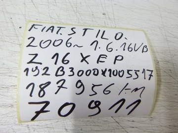 фото thumb №10, Двигун fiat stilo 1.6 16v z16xep 192b3000 kompresja !!!