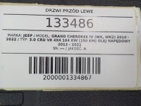 фото thumb №12, Двері перед ліве jeep grand cherokee iv wk2 рестайлінг pw7 - яскравий білий